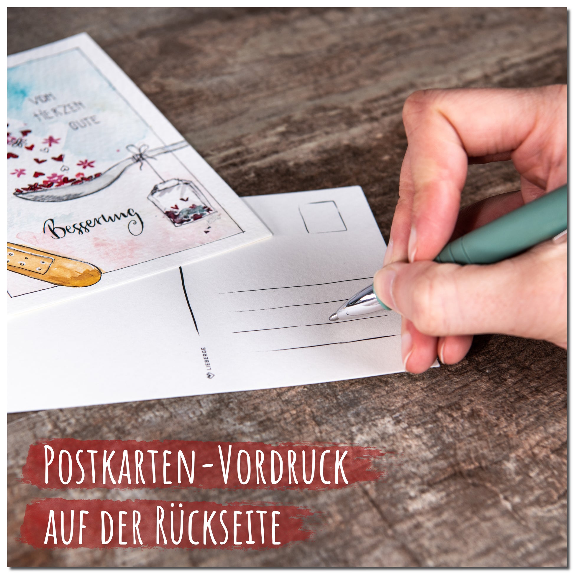 aquarell postkarten, aquarell postkarte, aquarell papier - postkartenvordruck