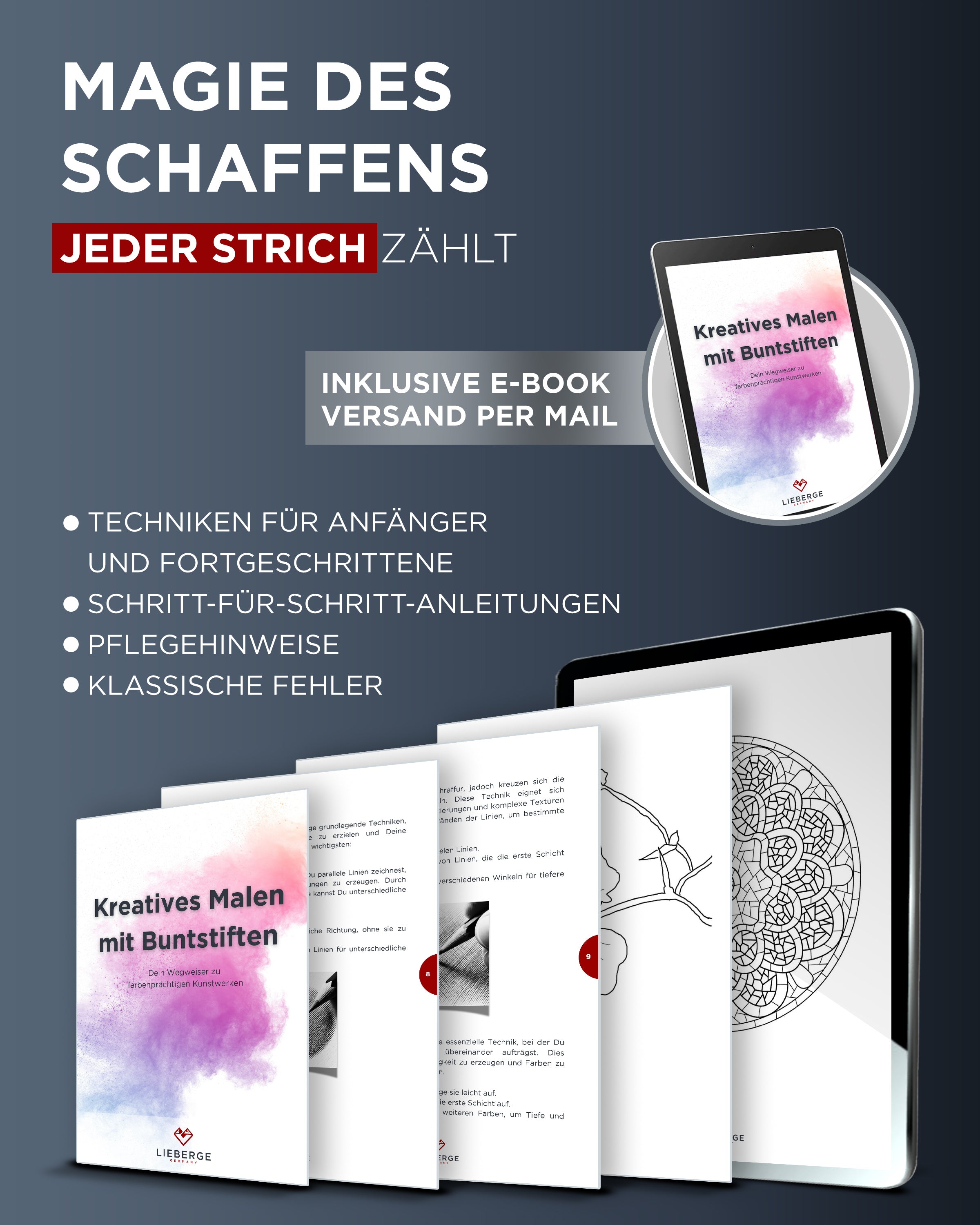 buntstifte, bunt stifte, buntstifte set - inkl. Anleitung