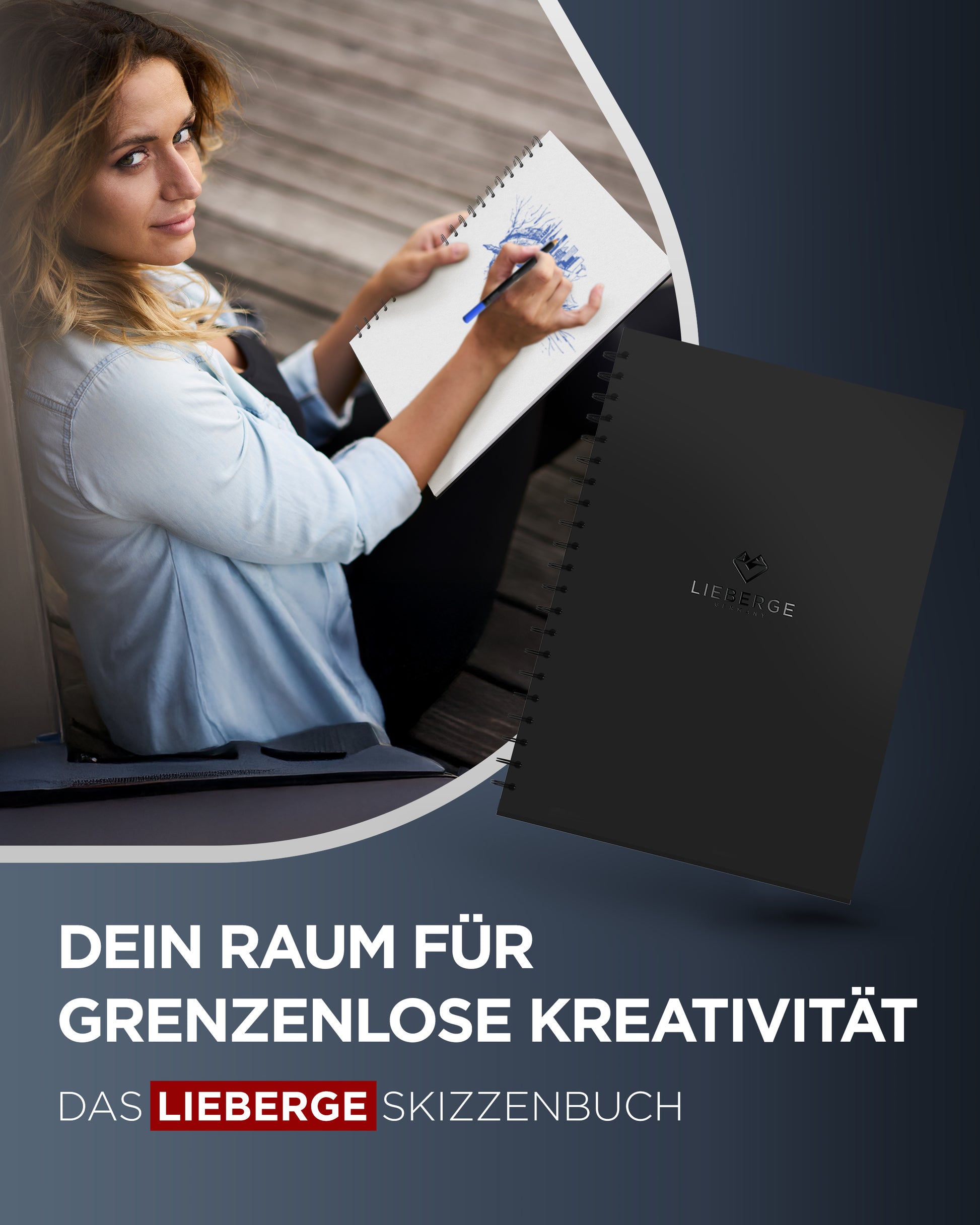 skizzenbuch, skizzen buch, sketch book, sketchbook - frau zeichnet