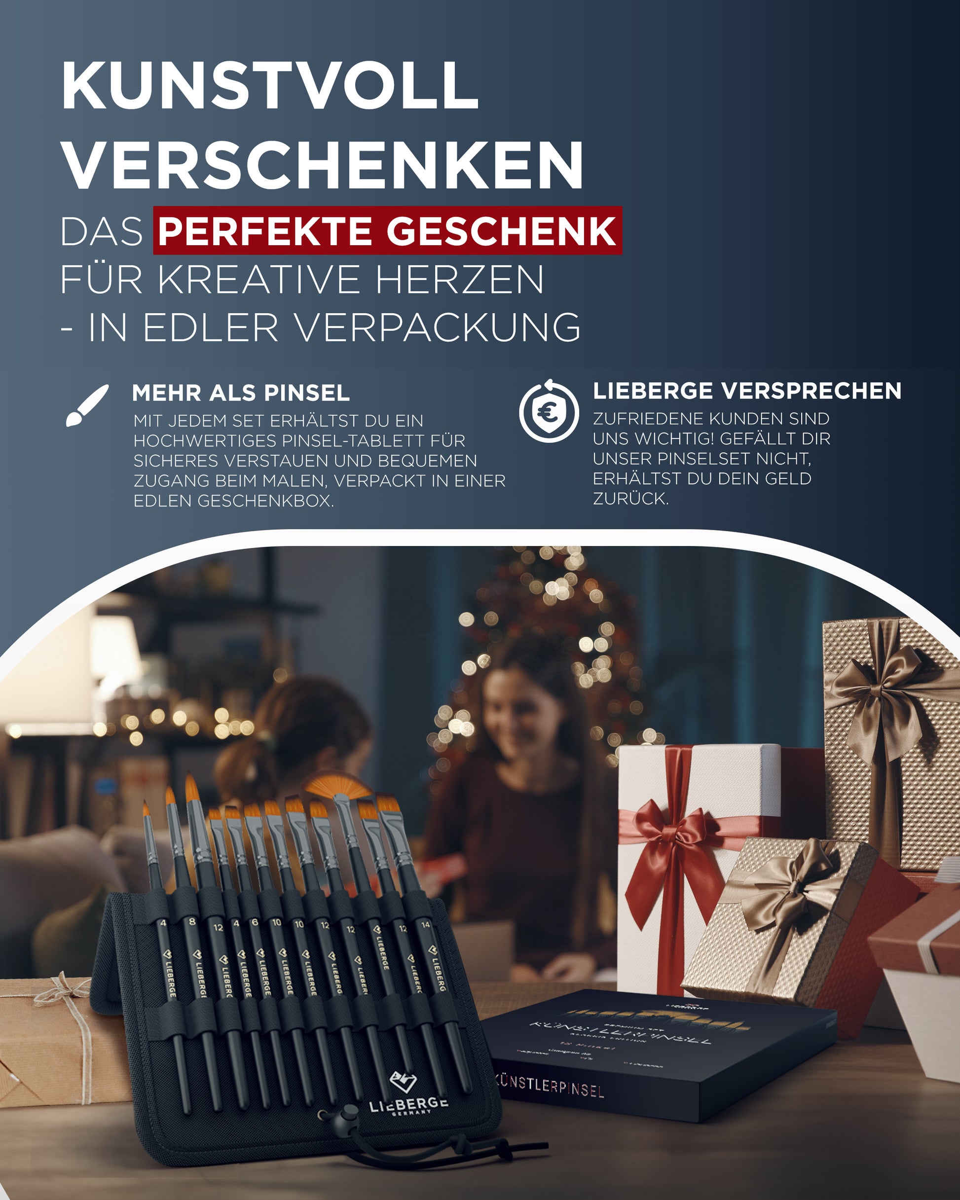 Pinsel Set, Aquarell Pinsel, Pinsel Acrylfarbe - ideales geschenk
