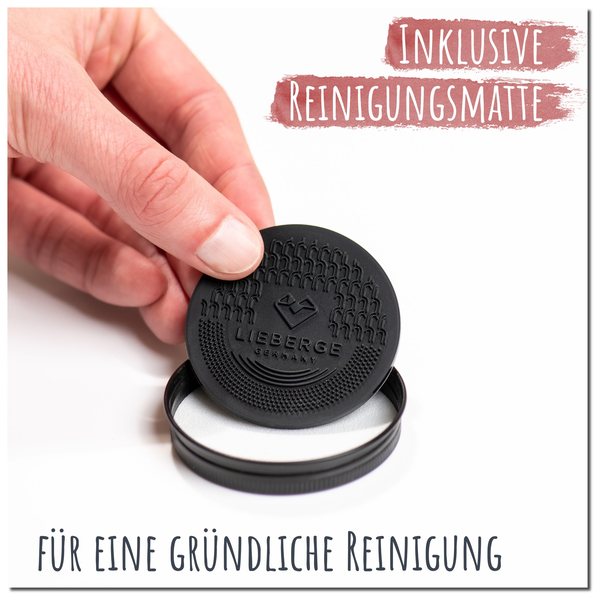 pinselseife, pinselreiniger, acrylpinsel reinigen - inklusive reinigungsmatte