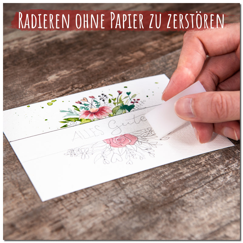 aquarell postkarten, aquarell postkarte, aquarell papier - radierfest