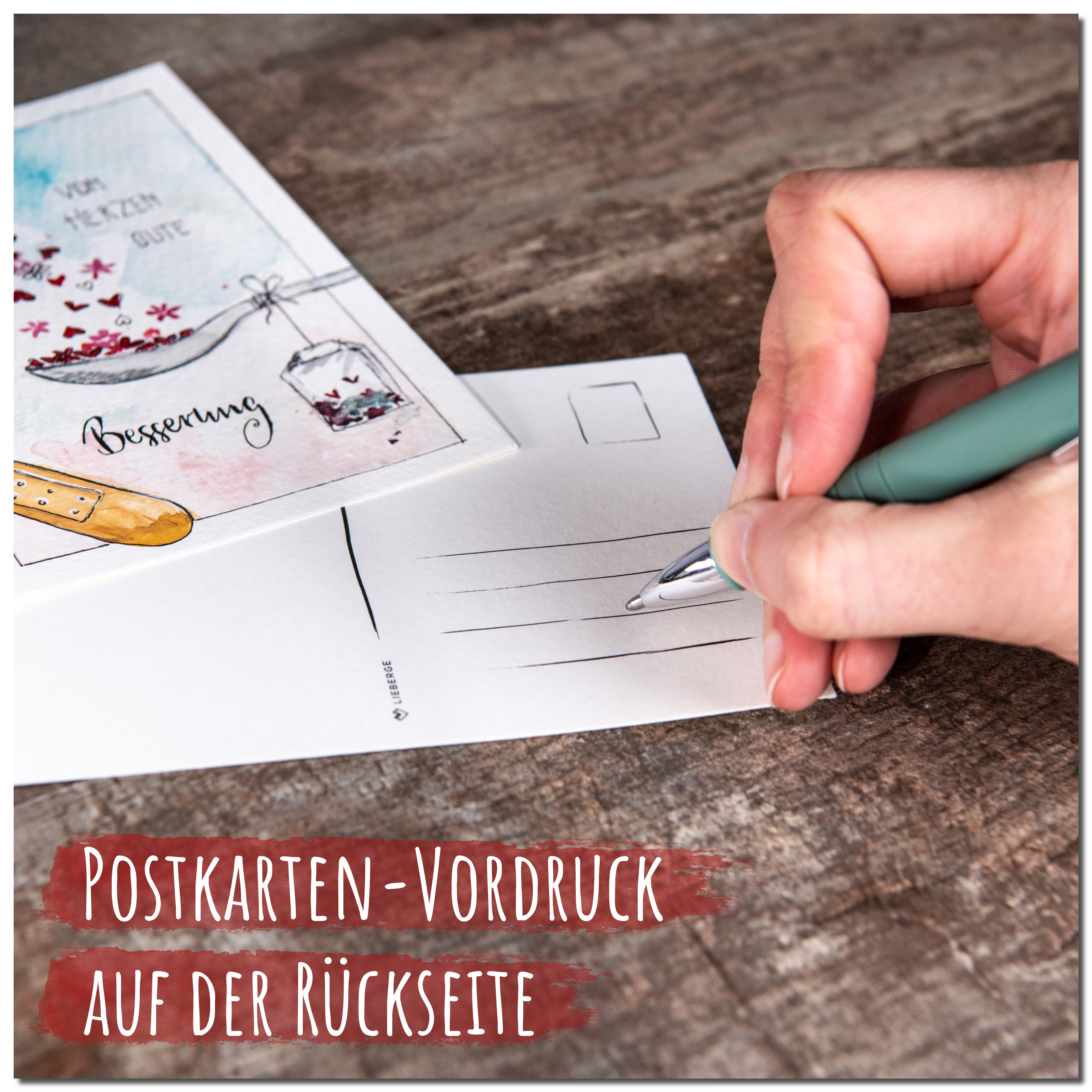 aquarell postkarten, aquarell postkarte, aquarell papier - postkartenvordruck