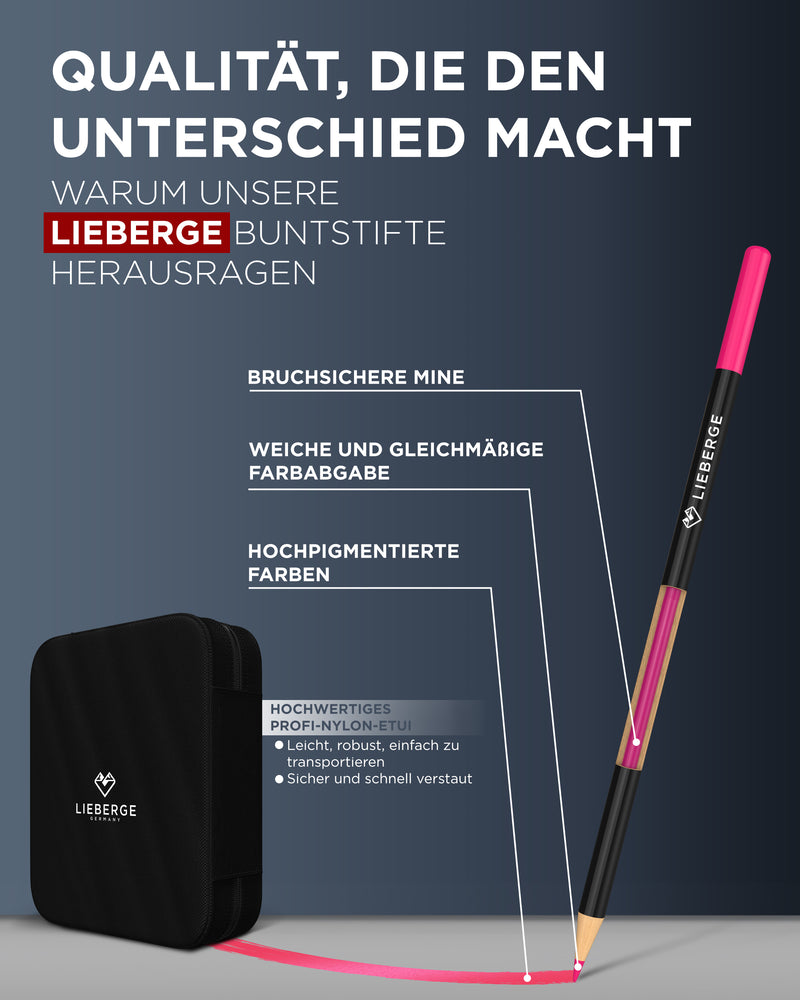 buntstifte, malen buntstifte, farbstifte - weiche farbabgabe, hochpigmentierte farben
