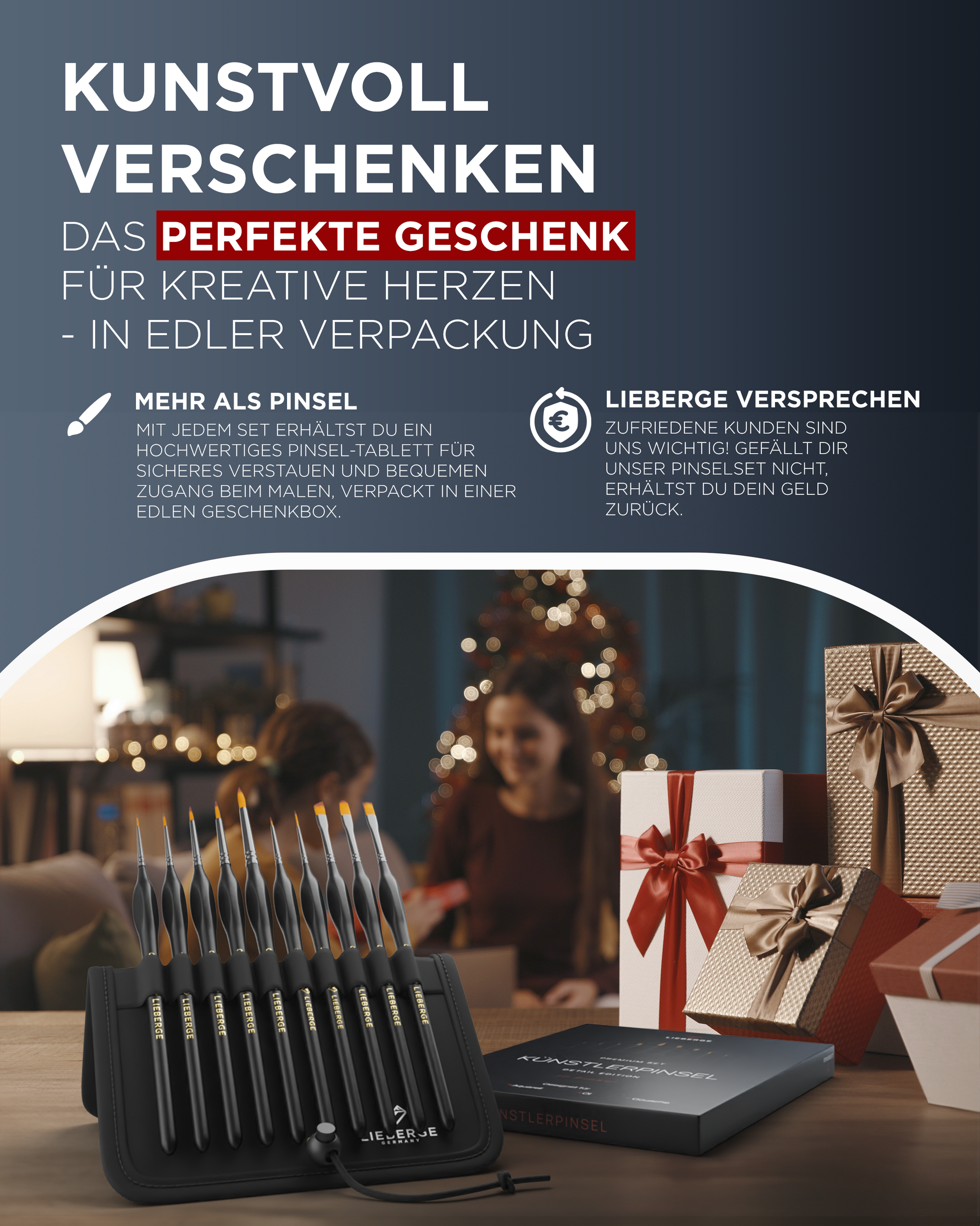 feine Pinsel, Pinsel Set, Pinsel Acrylfarbe - perfektes geschenk, hochwertige verpackung