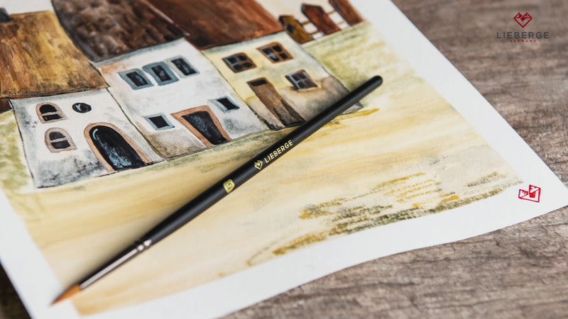 aquarellpinsel, aquarell malerei, aquarell malen - produktvideo