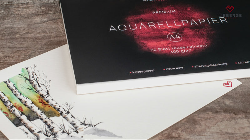 aquarellpapier, papier für aquarell, papier aquarell - produktvideo